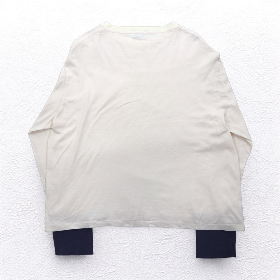 LEVI'S VINTAGE CLOTHING ( LVC ) Casuals 長袖ルーズフィットTシャツ M ホワイト ポルトガル製