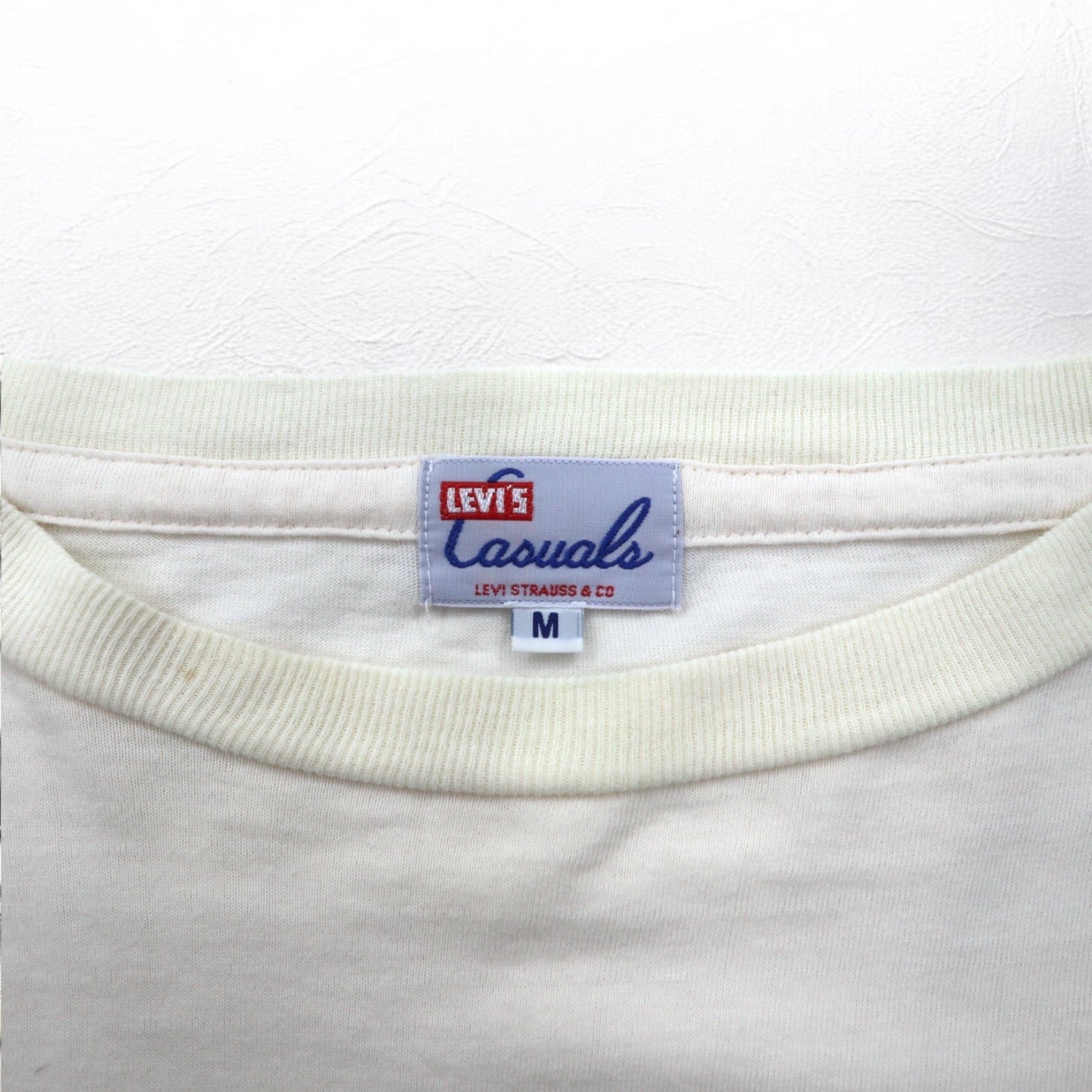 LEVI'S VINTAGE CLOTHING (LVC) Casuals Long Sleeve Loose Fit T-Shirt M White Made in Portugal