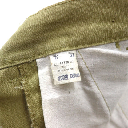 FILSON 90s Made in USA Tin Cloth Chino Pants, Size M, Suspender Buttons, CCFILSON CO.
