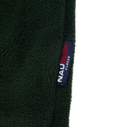 nautica 90s half zip fleece jacket XL green polyester one point logo embroidery