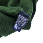 nautica 90s half zip fleece jacket XL green polyester one point logo embroidery