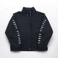 adidas Nylon Track Jacket Jersey S Black Drawcord W S2S Three Stripes ED1529