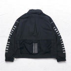 adidas Nylon Track Jacket Jersey S Black Drawcord W S2S Three Stripes ED1529