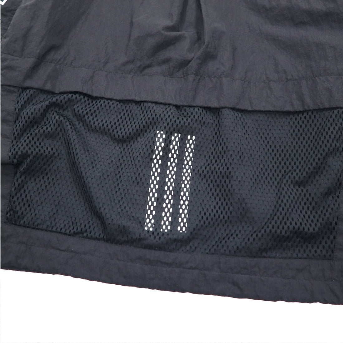 adidas Nylon Track Jacket Jersey S Black Drawcord W S2S Three Stripes ED1529