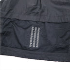 adidas Nylon Track Jacket Jersey S Black Drawcord W S2S Three Stripes ED1529