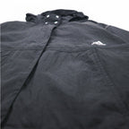 adidas Nylon Track Jacket Jersey S Black Drawcord W S2S Three Stripes ED1529