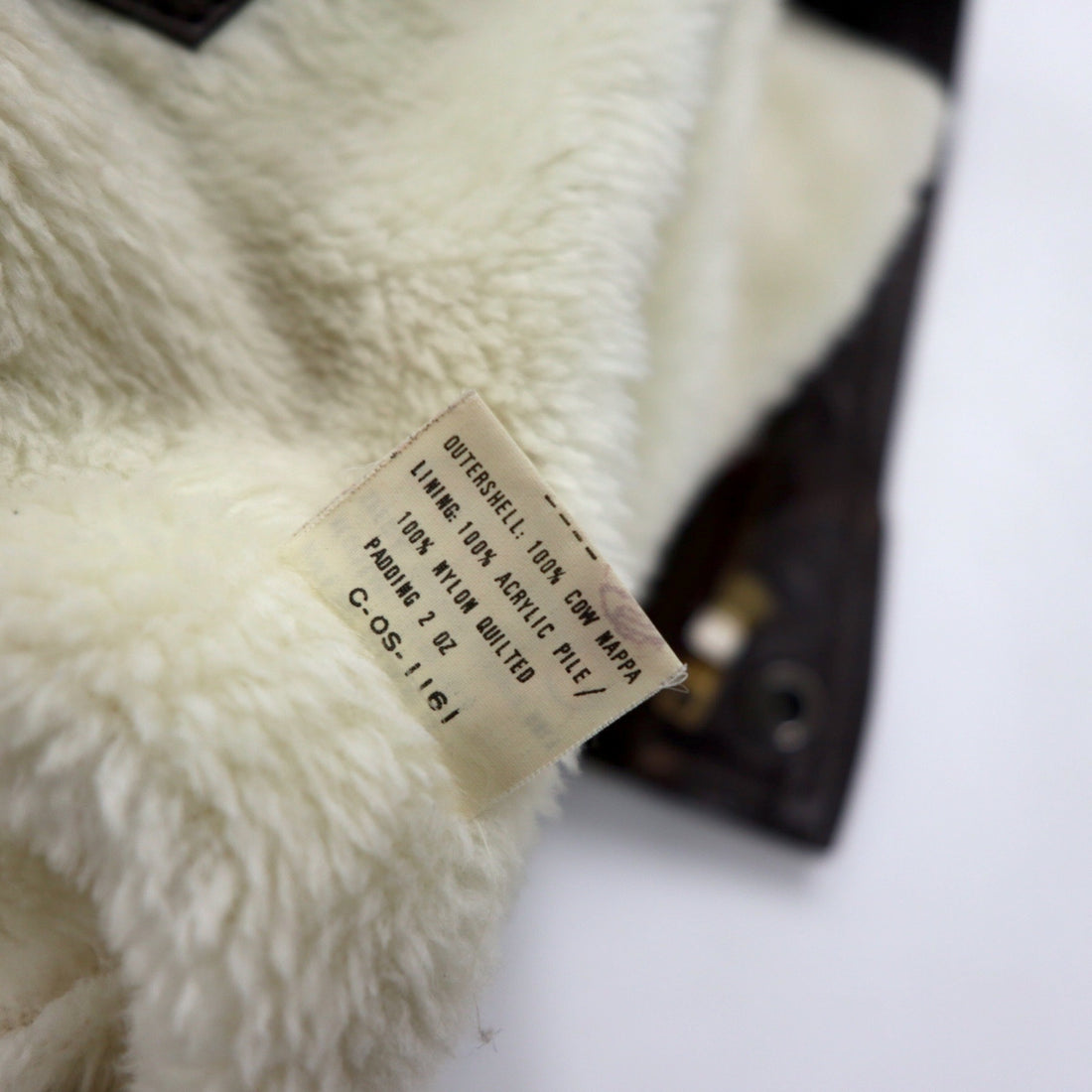 Vintage Leather Flight Jacket 90s A-2 Flight Jacket Leather Jacket L Brown Cowhide Cow Nappa Boa Liner