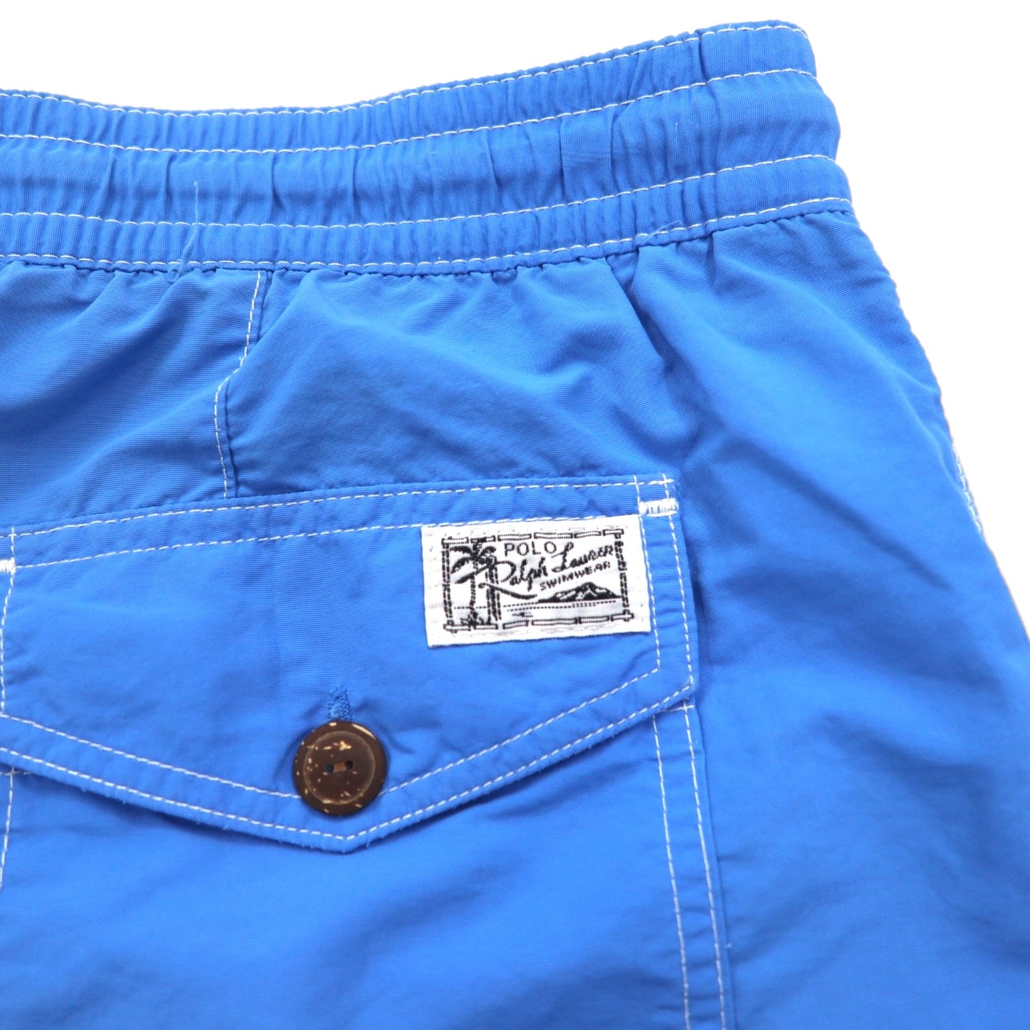 POLO RALPH LAUREN 水陸両用 スイム ショートパンツ ハーフパンツ L ブルー ナイロン スモールポニー刺繍
