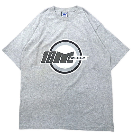 USA製 90年代 mecca プリントTシャツ XL グレー コットン ビッグサイズ