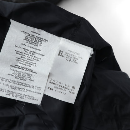 Polo Ralph Lauren ビッグポニー 刺繍 ダウンジャケット XS グレー フード着脱 ドローコード スタンドカラー