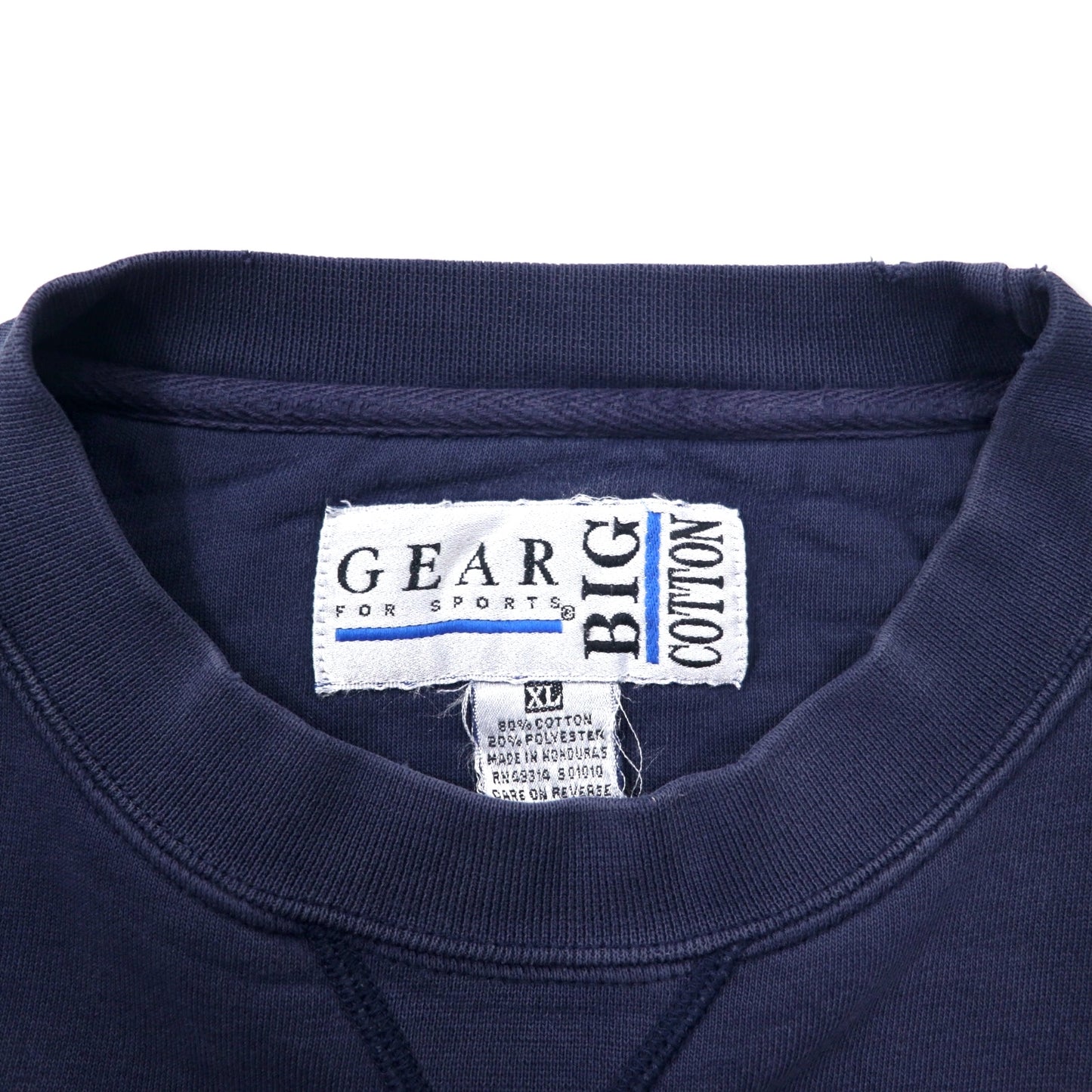 GEAR FOR SPORT 90年代 カレッジ スウェット XL ネイビー コットン HILLSDALE アーチロゴ ビッグサイズ  BIG COTTON