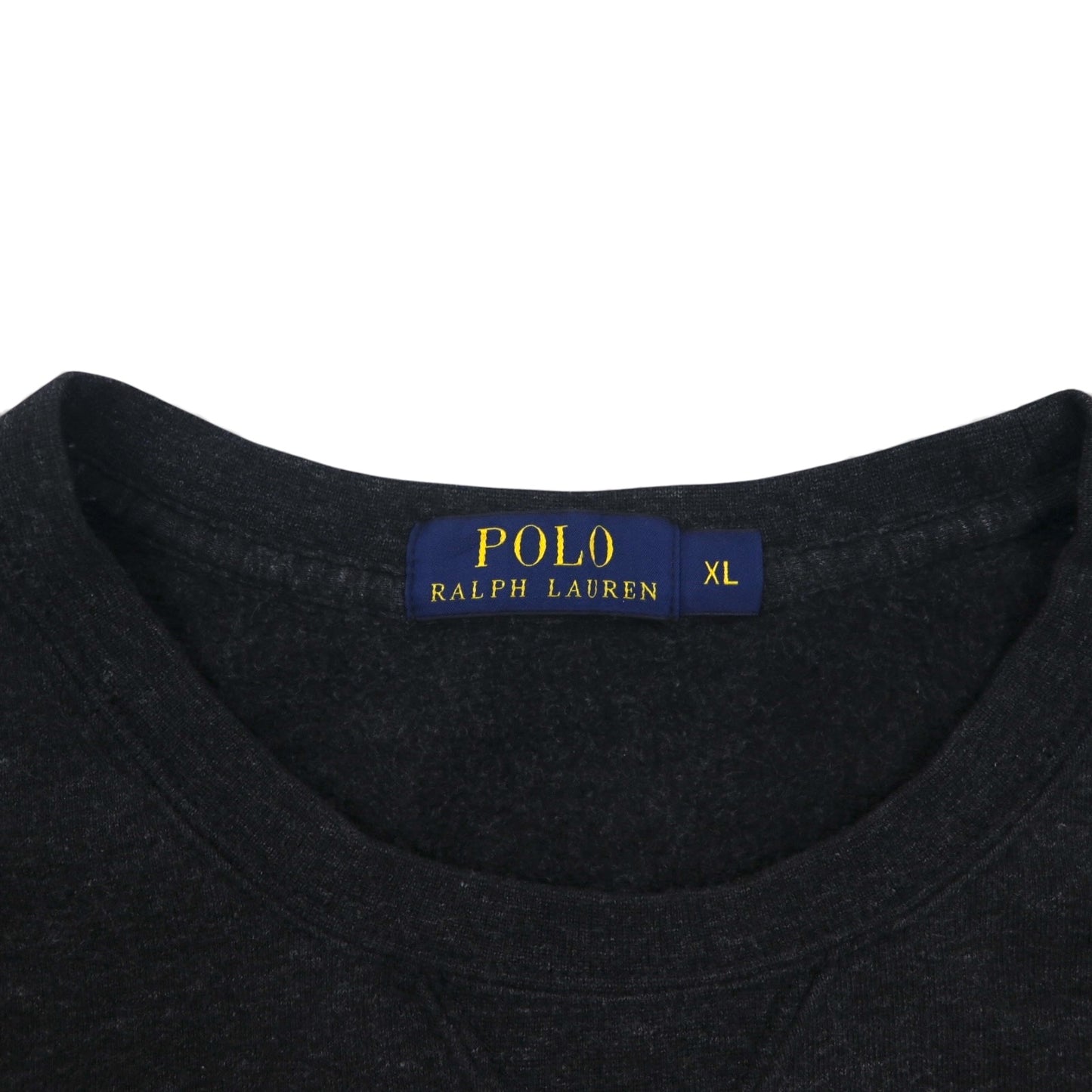 Polo Ralph Lauren 前V スウェット トレーナー XL グレー コットン スモールポニー刺繡