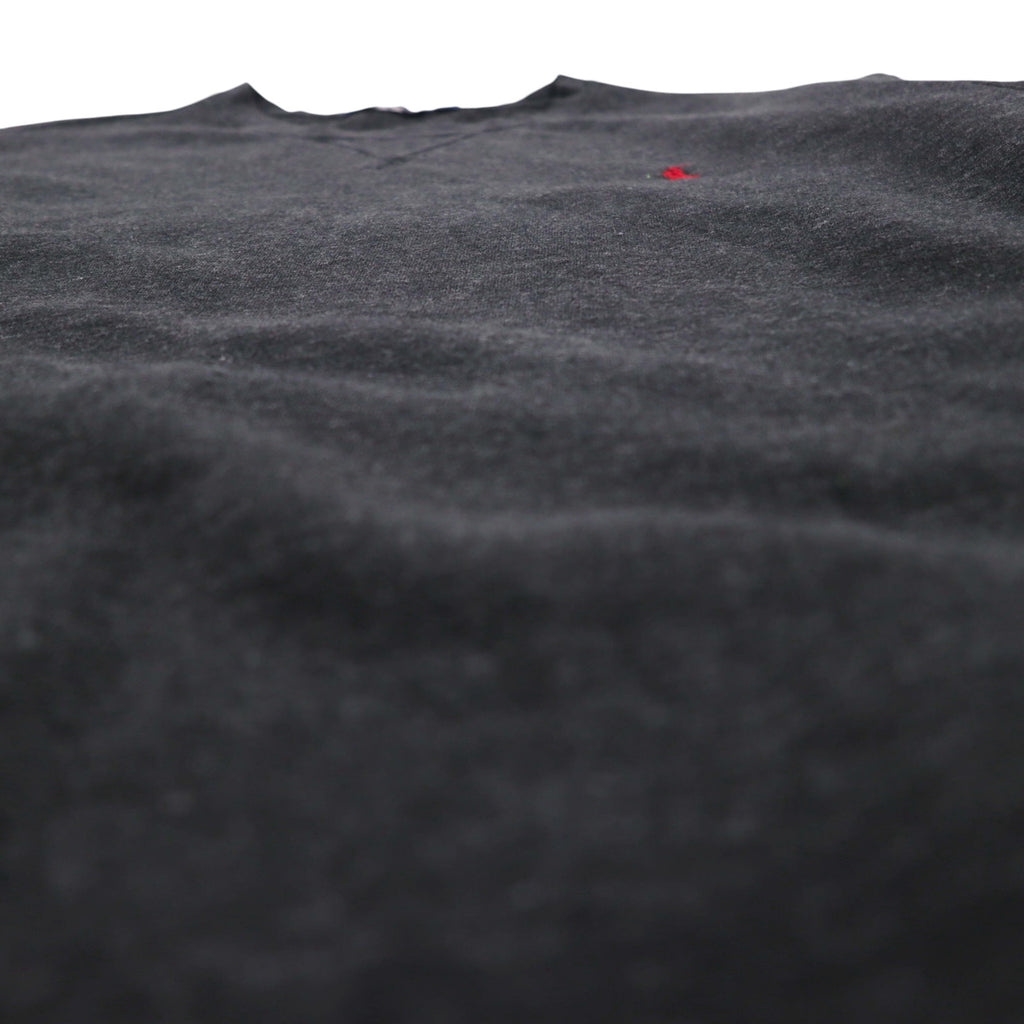 Polo Ralph Lauren XL Grey Cotton V-Neck Sweatshirt with Small Pony Embroidery