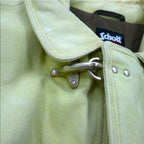 Schott Fireman Jacket Duck Work Jacket Coverall XL Beige Padded Quilted Liner