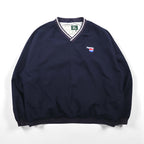PEPSI 90s Piste Nylon Pullover Jacket, XL, Navy, Waterproof, Single-Point Embroidery, Wear Guard
