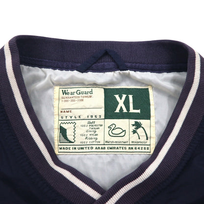 PEPSI 90年代 ピステ ナイロン プルオーバー ジャケット XL ネイビー 防水 ワンポイント刺繡 Wear Guard