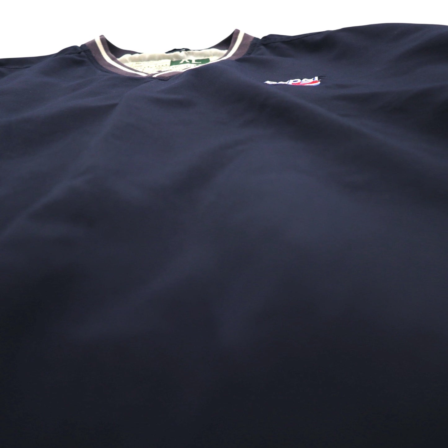 PEPSI 90年代 ピステ ナイロン プルオーバー ジャケット XL ネイビー 防水 ワンポイント刺繡 Wear Guard