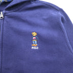POLO RALPH LAUREN Polo Bear Full Zip Hoodie L Navy Cotton