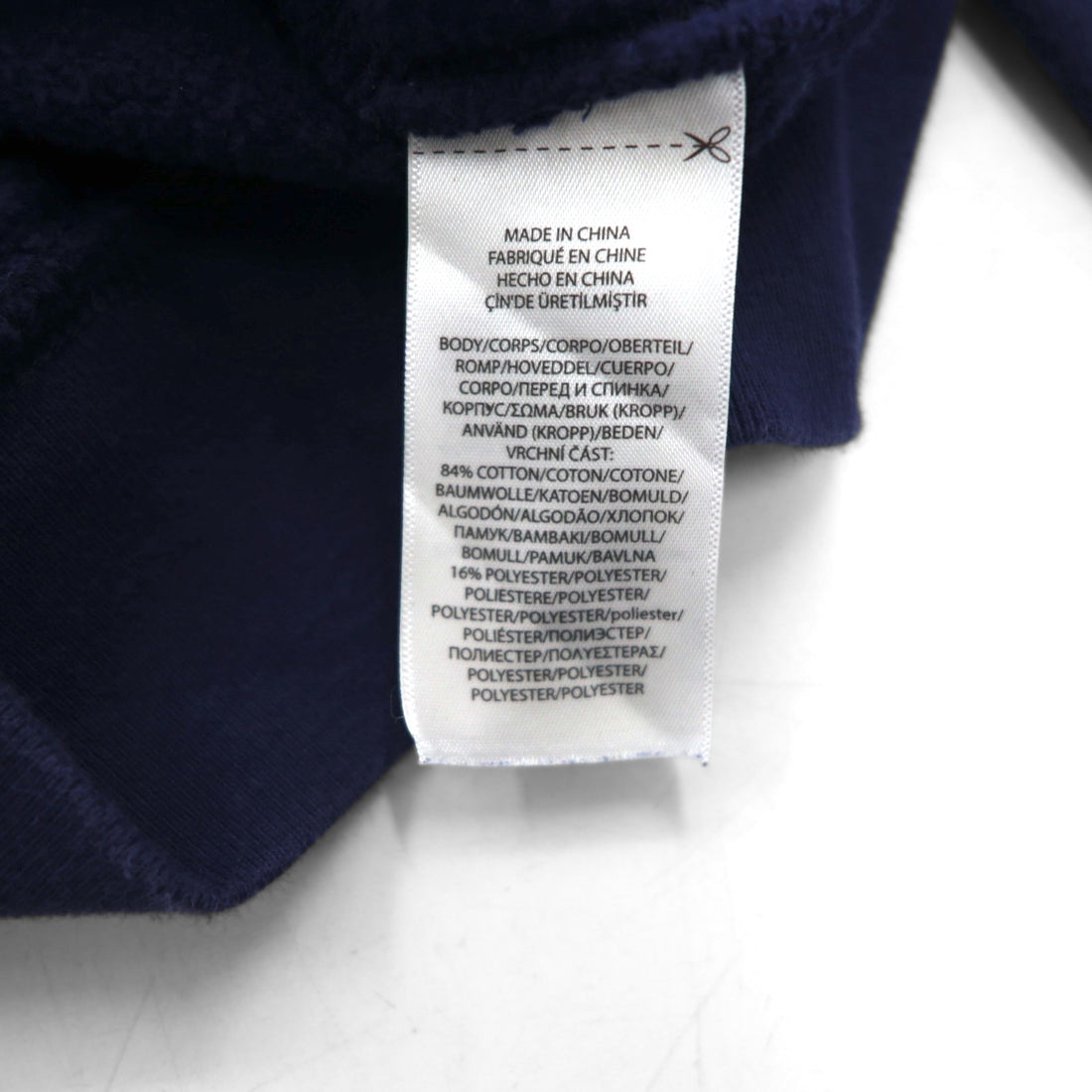 POLO RALPH LAUREN Polo Bear Full Zip Hoodie L Navy Cotton