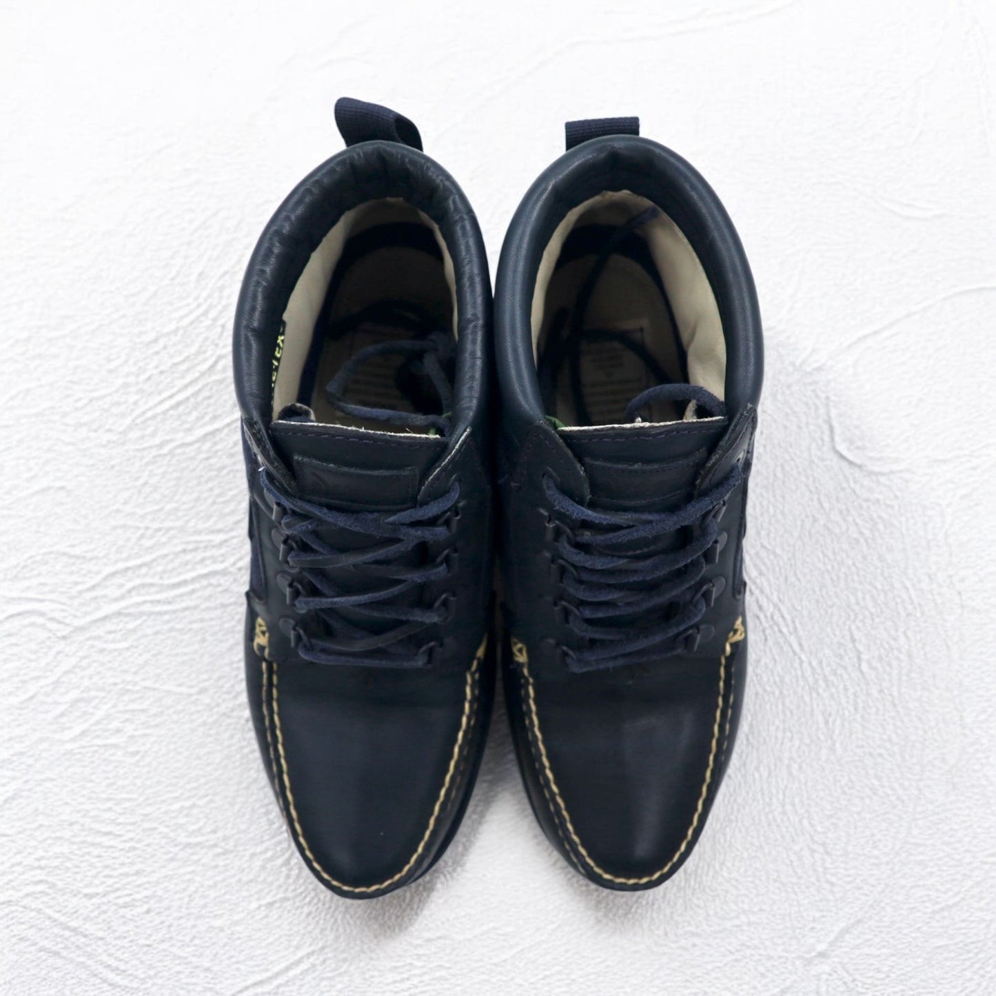 TIMBERLAND × NEXUS Ⅶ ゴアテックス GORE-TEX クラシック モカシンブーツ 26.5cm ネイビー レザー 防水 VIBRAMソール 19511