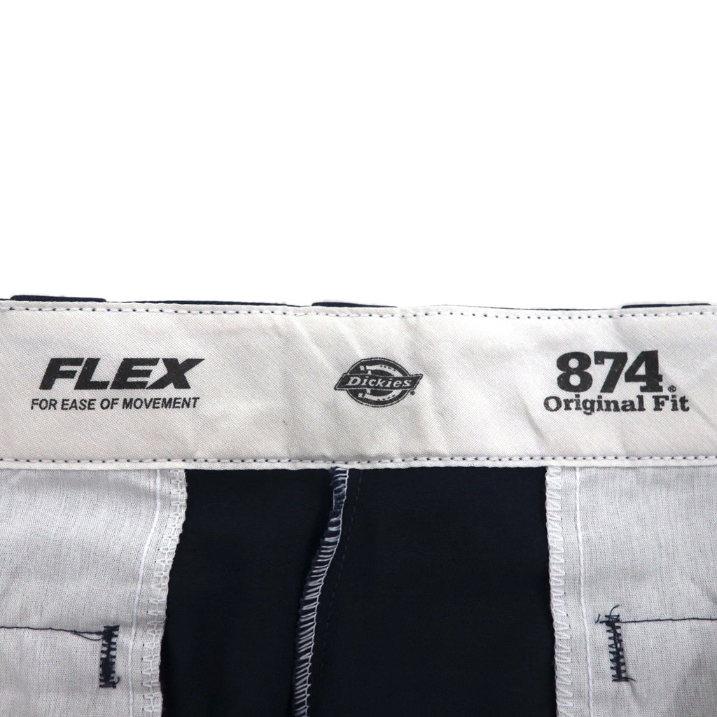 Dickies FLEX 874 ワークパンツ チノパンツ L オリジナルフィット ネイビー 11874DN