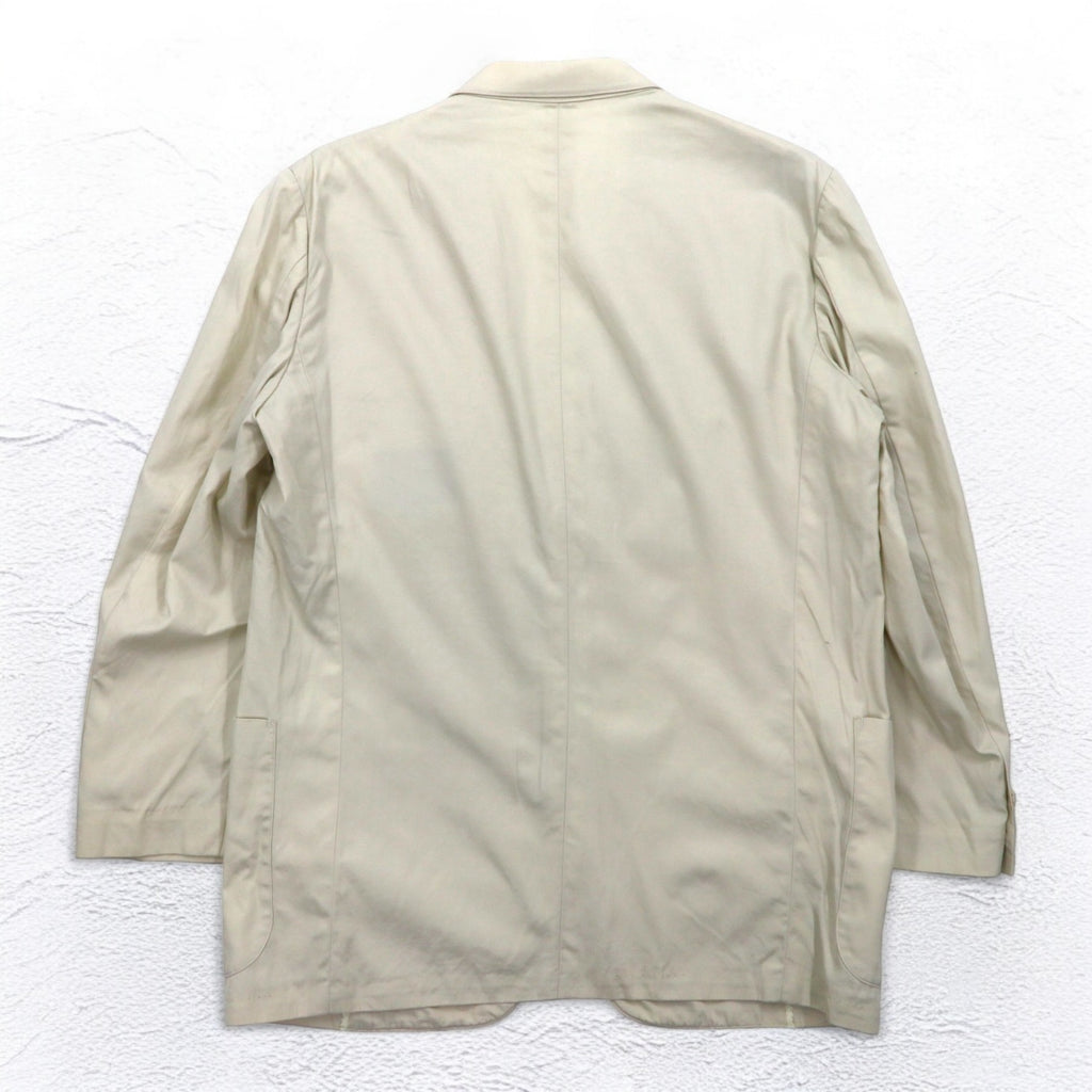 Burberrys Old 2B Tailored Jacket L Beige Cotton Made in Japan