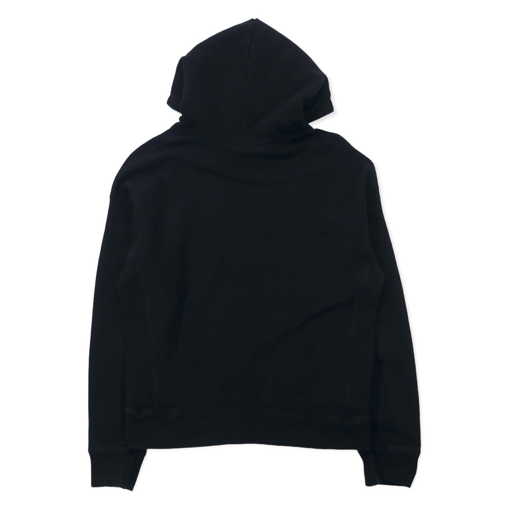 Champion Reverse Weave Pullover Hoodie, XL, Black, Cotton, Fleece Lining, Blue Single Tag, Reprint, Made in Honduras