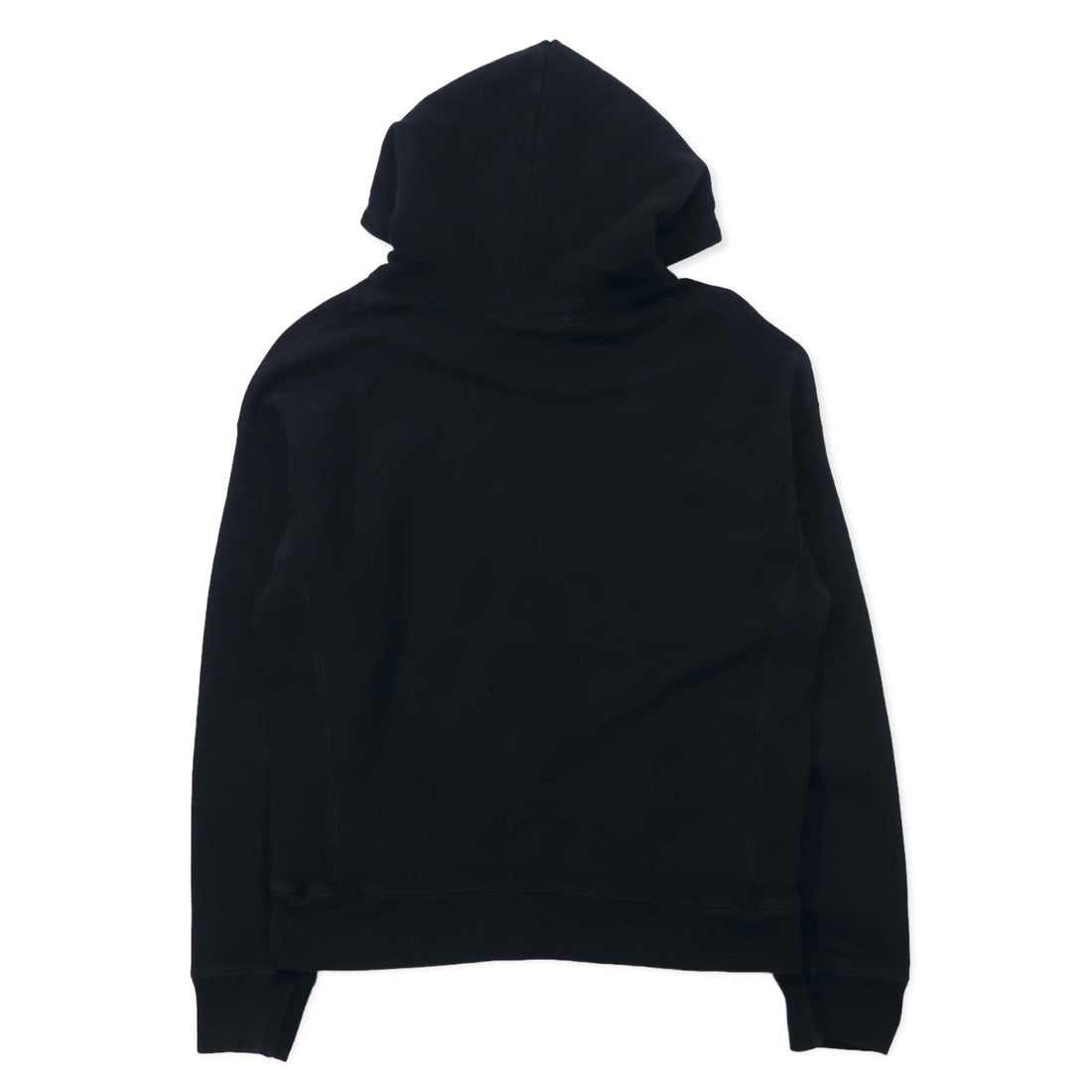 Champion Reverse Weave Pullover Hoodie, XL, Black, Cotton, Fleece Lining, Blue Single Tag, Reprint, Made in Honduras