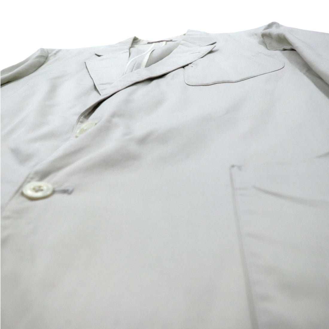 Burberrys Old 2B Tailored Jacket L Beige Cotton Made in Japan