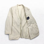 Burberrys Old 2B Tailored Jacket L Beige Cotton Made in Japan
