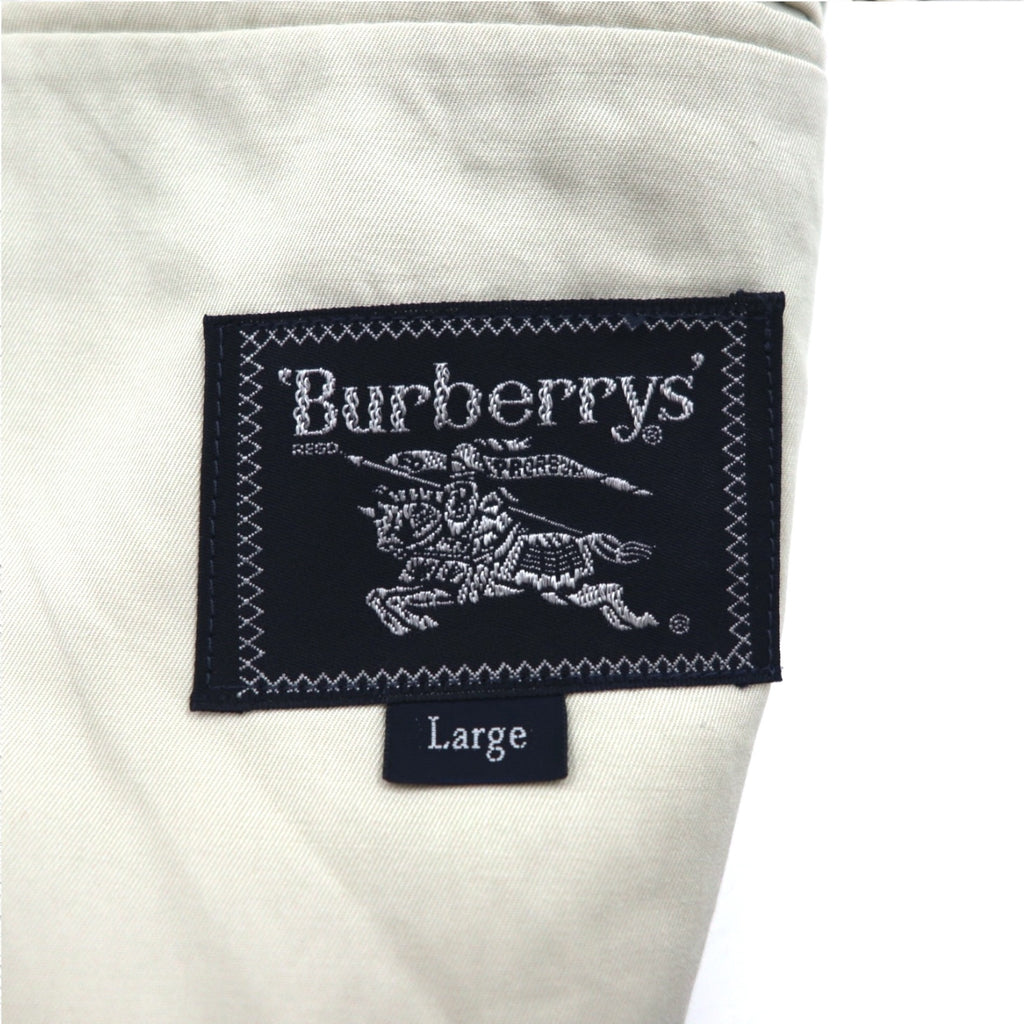 Burberrys Old 2B Tailored Jacket L Beige Cotton Made in Japan