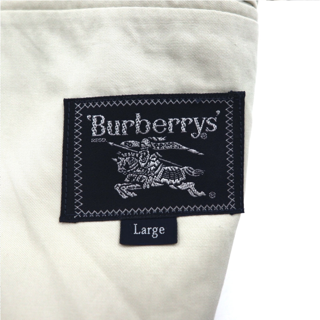 Burberrys Old 2B Tailored Jacket L Beige Cotton Made in Japan