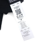 EMPORIO ARMANI Made in Italy Logo Print Scarf Black Acrylic 275804 8A302 Unused