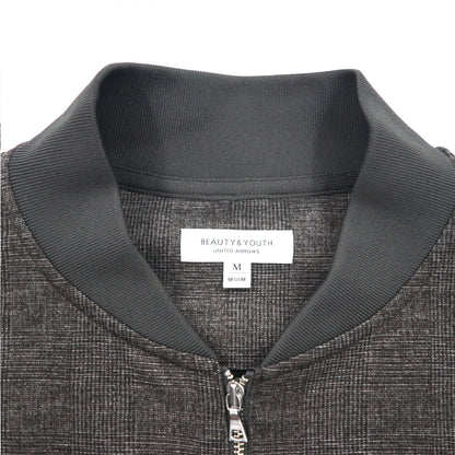 BEAUTY&YOUTH UNITED ARROWS チェック ポンチジップ ブルゾン M グレー 1227-180-0691