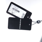 EMPORIO ARMANI Made in Italy Monogram All-Over Logo Scarf Navy Grey Reversible Wool 625053 CC786 Unused