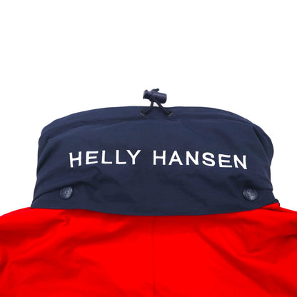 HELLY HANSEN Sailing Jacket, Navy, Size M, Waterproof, HELLY TECH, Drawcord, Hood Storage, Tricolor, 25145Y
