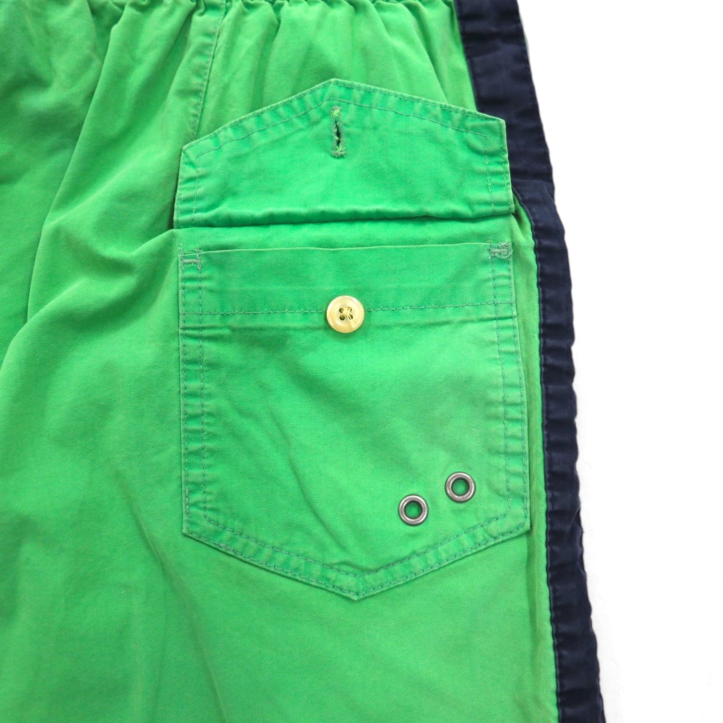 Polo by Ralph Lauren 90年代 水陸両用 ビッグポニー刺繍 スイムショートパンツ ハーフパンツ M グリーン コットン ナイロン