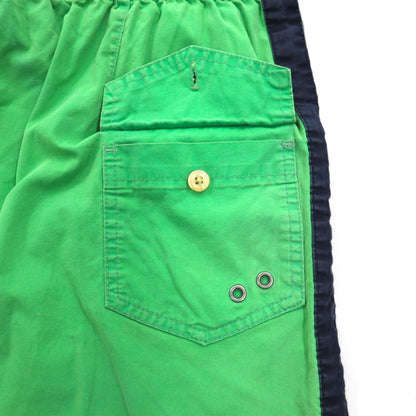 Polo by Ralph Lauren 90年代 水陸両用 ビッグポニー刺繍 スイムショートパンツ ハーフパンツ M グリーン コットン ナイロン