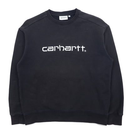 日本然リトテ-古着オンライン-carhartt WIP ロゴ刺繍 スウェット XS ブラック コットン IO27475-carhartt WIP Logo Embroidery Sweatshirt XS Black Cotton IO27475