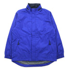 GAP 00s Old Gap Ripstop Shell Jacket L Blue Polyester Waterproof Retractable Hood