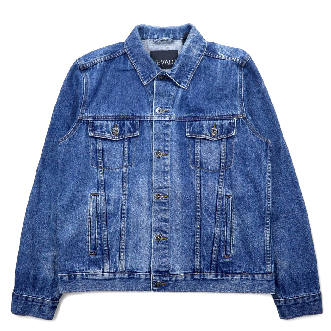 日本然リトテ-古着オンライン-90年代 NEVADA デニムジャケット Gジャン M ブルー コットン 3rdタイプ-90's NEVADA Denim Jacket G Jean M Blue Cotton 3rd Type