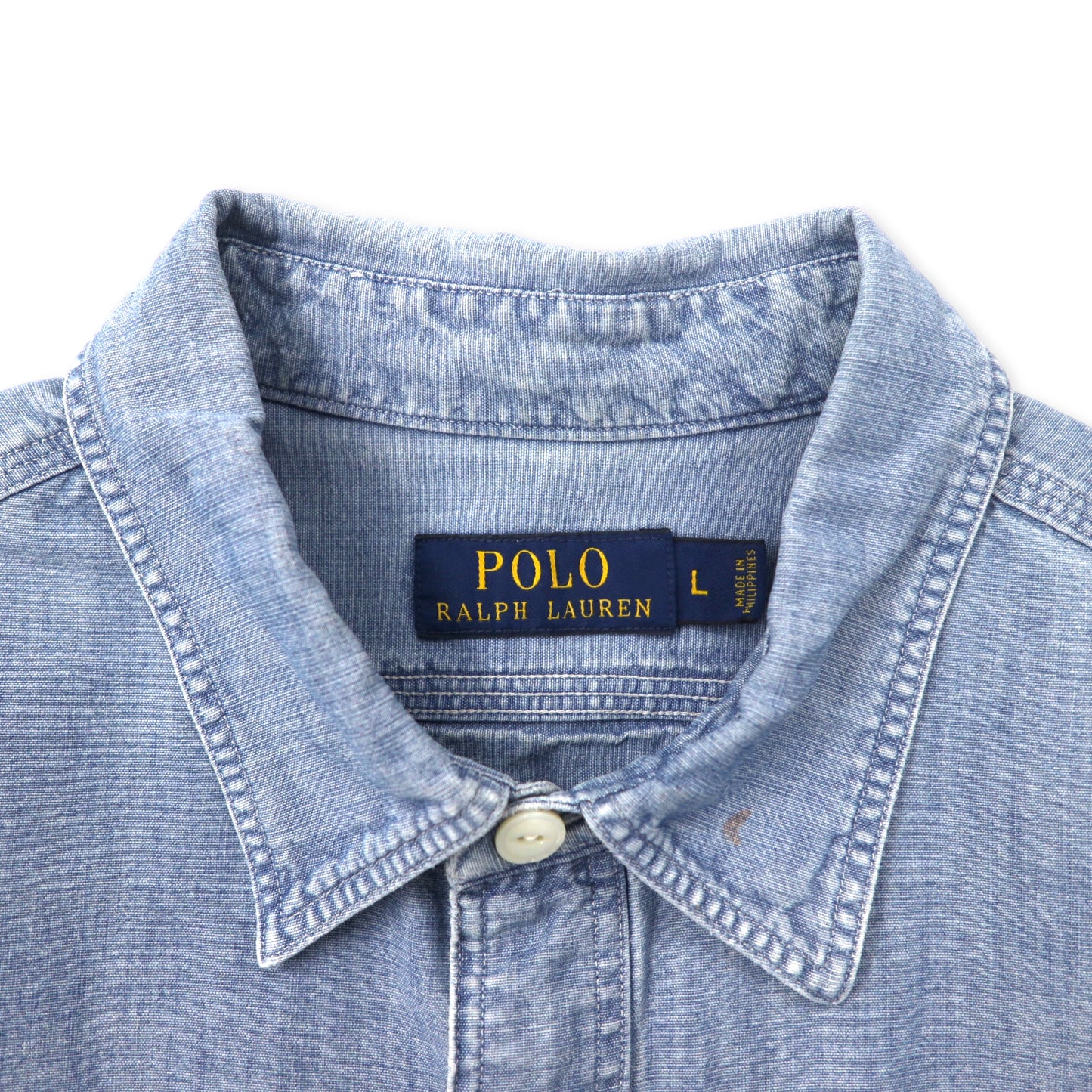 POLO RALPH LAUREN デニムシャツ L ブルー コットン