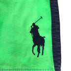 Polo by Ralph Lauren 90年代 水陸両用 ビッグポニー刺繍 スイムショートパンツ ハーフパンツ M グリーン コットン ナイロン