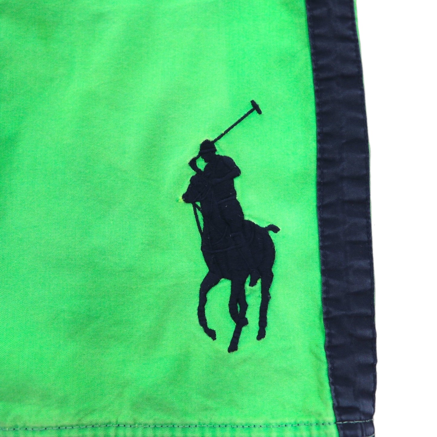Polo by Ralph Lauren 90年代 水陸両用 ビッグポニー刺繍 スイムショートパンツ ハーフパンツ M グリーン コットン ナイロン