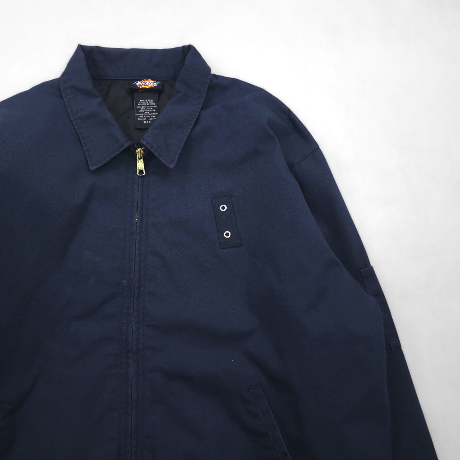 Dickies Harrington Work Jacket, Zip-Up Blouson, XL, Navy