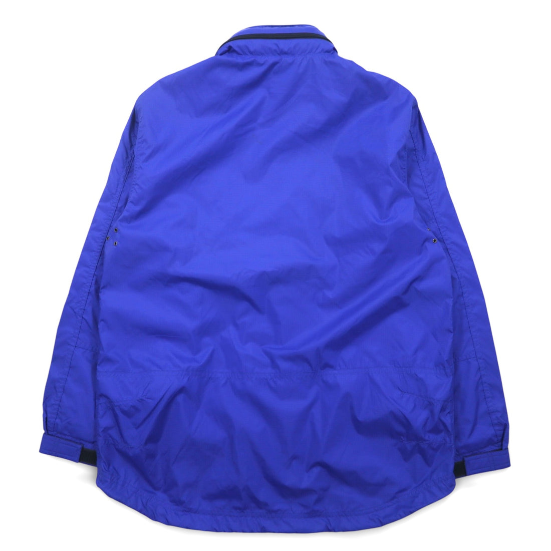 GAP 00s Old Gap Ripstop Shell Jacket L Blue Polyester Waterproof Retractable Hood