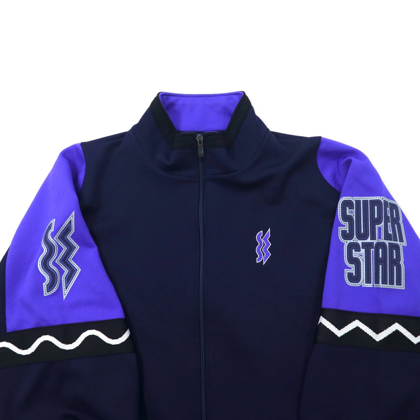 SUPER STAR 90年代 トラックジャケット ジャージ XO ネイビー ポリエステル 日本製