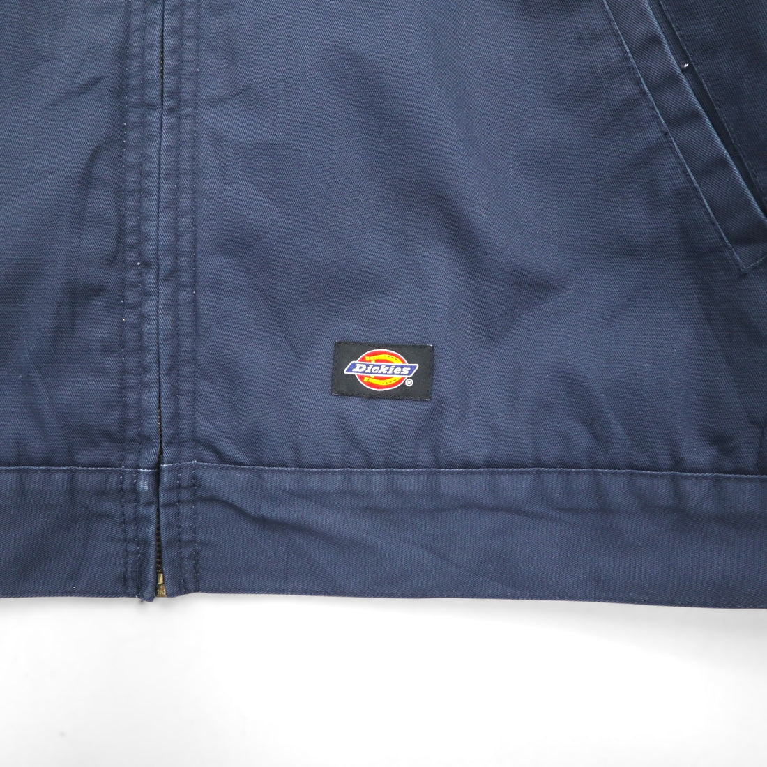 Dickies ワークジャケット ハリントンジャケット ジップアップブルゾン XL ネイビー