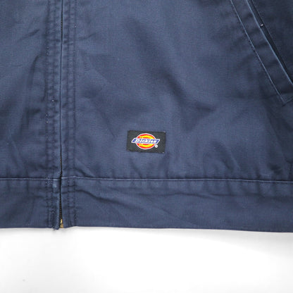 Dickies Harrington Work Jacket, Zip-Up Blouson, XL, Navy