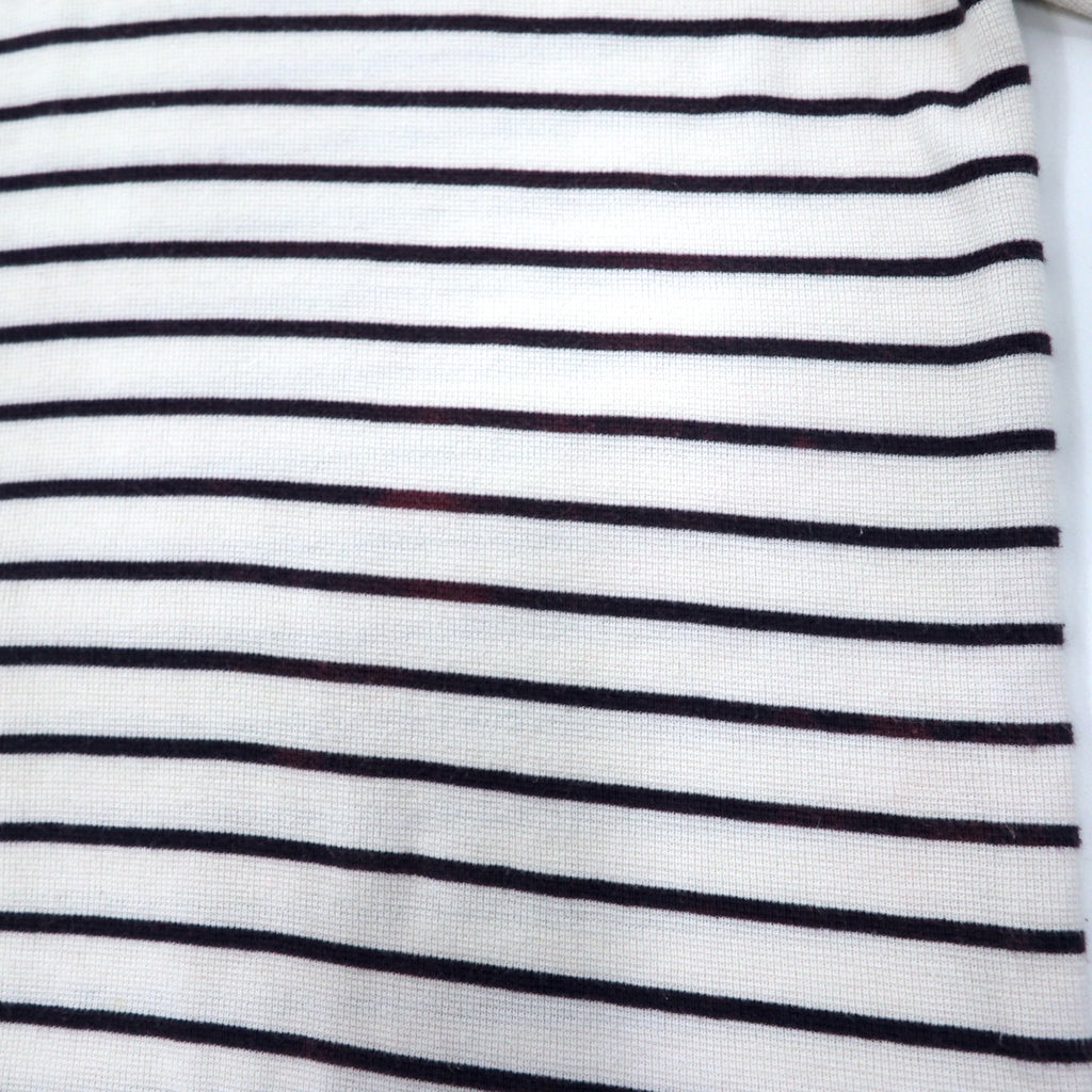 nautica USA made 90s long sleeve polo shirt XL white border cotton one point logo embroidery